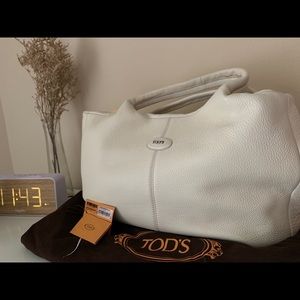 Tod’s Shopping Grande Ivory Leather